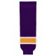 HS630 Knitted Striped Hockey Socks - Vintage La Purple - Front HS630 Knitted Striped Hockey Socks - Vintage La Purple - Front