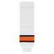 HS630 Knitted Striped Hockey Socks - Philadelphia White - Front HS630 Knitted Striped Hockey Socks - Philadelphia White - Front