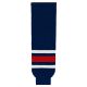 HS630 Knitted Striped Hockey Socks - 2010 Columbus Navy - Front HS630 Knitted Striped Hockey Socks - 2010 Columbus Navy - Front