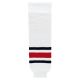 HS630 Knitted Striped Hockey Socks - 2010 Columbus White - Front HS630 Knitted Striped Hockey Socks - 2010 Columbus White - Front