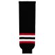 HS630 Knitted Striped Hockey Socks - 2009 Ottawa 3rd Black - Front HS630 Knitted Striped Hockey Socks - 2009 Ottawa 3rd Black - Front