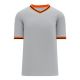 S1333 Soccer Jersey - Grey/Orange/Black - Front S1333 Soccer Jersey - Grey/Orange/Black - Front