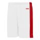 SS9145 Soccer Shorts - White/Red - Front SS9145 Soccer Shorts - White/Red - Front
