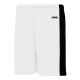 SS9145 Soccer Shorts - White/Black - Front SS9145 Soccer Shorts - White/Black - Front