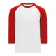 Athletic Knit S1846-209 Soccer Long Sleeve Shirt - White/Red - Primary