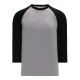 Athletic Knit S1846-920 Soccer Long Sleeve Shirt - Heather Grey/Black - Primary