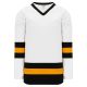 Athletic Knit H6500-436 League Hockey Jersey - White/Black/Gold - Primary