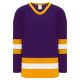 Athletic Knit H6500-441 League Hockey Jersey - Purple/Gold/White - Primary