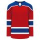 Athletic Knit H7500-344 Select Hockey Jersey - Red/Royal/White - Primary
