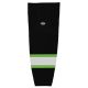 Athletic Knit HS2100-247 Lightweight Pro Hockey Socks - Black/Lime/White - Primary