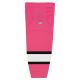 Athletic Knit HS2100-272 Lightweight Pro Hockey Socks - Pink/White/Black - Primary