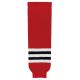 Athletic Knit HS630-304 Knitted Striped Hockey Socks - Chicago Red - Primary