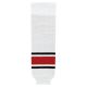 Athletic Knit HS630-528 Knitted Striped Hockey Socks - 2013 Carolina White - Primary