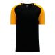 V1375 Volleyball Jersey - Black/Gold - Front V1375 Volleyball Jersey - Black/Gold - Front