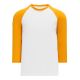 V1846 Volleyball Jersey - White/Gold - Front V1846 Volleyball Jersey - White/Gold - Front