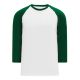 V1846 Volleyball Jersey - White/Dark Green - Front V1846 Volleyball Jersey - White/Dark Green - Front