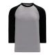 V1846 Volleyball Jersey - Heather Grey/Black - Front V1846 Volleyball Jersey - Heather Grey/Black - Front