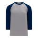 V1846 Volleyball Jersey - Heather Grey/Navy - Front V1846 Volleyball Jersey - Heather Grey/Navy - Front