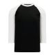 Athletic Knit V1846-221 Volleyball Long Sleeve Shirt - Black/White - Primary