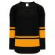 Athletic Knit H6400-212 League Hockey Jersey - Black/Gold - Primary