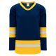 Athletic Knit H6500-766 League Hockey Jersey - Navy/Tuscan Gold/White - Primary