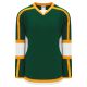 Athletic Knit H7000-439 Select Hockey Jersey - Dark Green/White/Gold - Primary