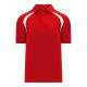 A1820 Apparel Polo Shirt - Red/White - Front A1820 Apparel Polo Shirt - Red/White - Front