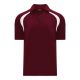 A1820 Apparel Polo Shirt - Maroon/White - Front A1820 Apparel Polo Shirt - Maroon/White - Front