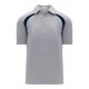 A1820 Apparel Polo Shirt - Heather Grey/Navy - Front A1820 Apparel Polo Shirt - Heather Grey/Navy - Front