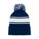 A1830 Hockey Toque - Navy/White - Front A1830 Hockey Toque - Navy/White - Front