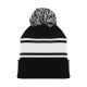 A1830 Hockey Toque - Black/White - Front A1830 Hockey Toque - Black/White - Front