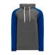 A1840 Apparel Sweatshirt - Heather Charcoal/Royal - Front A1840 Apparel Sweatshirt - Heather Charcoal/Royal - Front