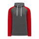 A1840 Apparel Sweatshirt - Heather Charcoal/Red - Front A1840 Apparel Sweatshirt - Heather Charcoal/Red - Front