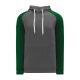 A1840 Apparel Sweatshirt - Heather Charcoal/Dark Green - Front A1840 Apparel Sweatshirt - Heather Charcoal/Dark Green - Front