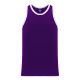 B1325 League Basketball Jersey - Purple/White - Front B1325 League Basketball Jersey - Purple/White - Front