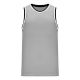 B1710 Pro Basketball Jersey - Grey/Black/White - Front B1710 Pro Basketball Jersey - Grey/Black/White - Front