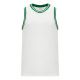 B1710 Pro Basketball Jersey - White/Kelly - Front B1710 Pro Basketball Jersey - White/Kelly - Front