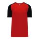 Athletic Knit A1375-264 Apparel Short Sleeve Shirt - Red/Black - Primary