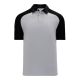 Athletic Knit A1815-920 Apparel Polo Shirt - Heather Grey/Black - Primary