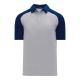 Athletic Knit A1815-921 Apparel Polo Shirt - Heather Grey/Navy - Primary