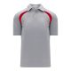 Athletic Knit A1820-923 Apparel Polo Shirt - Heather Grey/Red - Primary