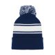 Athletic Knit A1830-216 Hockey Toque - Navy And White - Primary