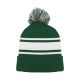 Athletic Knit A1830-260 Hockey Toque - Dark Green/White - Primary