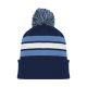 Athletic Knit A1830-761 Hockey Toque - Navy/Sky/White - Primary