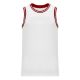 B1710 Pro Basketball Jersey - White/Black/Red - Front B1710 Pro Basketball Jersey - White/Black/Red - Front