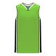 B1715 Pro Basketball Jersey - Lime Green/Black/White - Front B1715 Pro Basketball Jersey - Lime Green/Black/White - Front