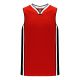 B1715 Pro Basketball Jersey - Red/Black/White - Front B1715 Pro Basketball Jersey - Red/Black/White - Front