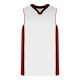 B1715 Pro Basketball Jersey - White/Black/Red - Front B1715 Pro Basketball Jersey - White/Black/Red - Front