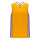B1715 Pro Basketball Jersey - Gold/Purple/White - Front B1715 Pro Basketball Jersey - Gold/Purple/White - Front