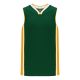 B1715 Pro Basketball Jersey - Dark Green/Gold/White - Front B1715 Pro Basketball Jersey - Dark Green/Gold/White - Front